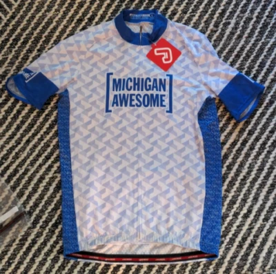 Camiseta masculina de ciclismo Michigan Awesome tamanho G - Imagem 1 de 4
