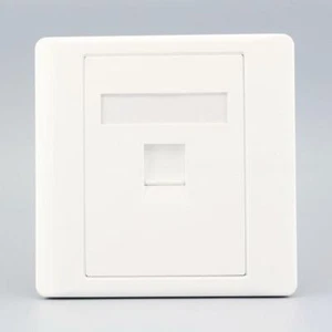 Wall Socket Plate One Port Network Ethernet Outlet 2022 LAN Faceplate Panel T0C4 - Afbeelding 1 van 15