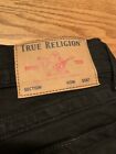 True Religion Ricky Relaxed Straight Black Jeans Mens Size 33 X 32 NWT