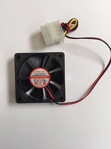 Evercool 60mmx60mmx15mm Ballbearing 4000RPM 12V DC 4Pin Molex Fan (EC6015M12C) - Picture 1 of 2