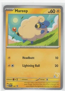 Pokemon Scarlet & Violet Black Star Promo - Mareep SVP 107 Pikachu Stamp #2 - Bild 1 von 1