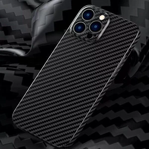 Carbon Fibre Hülle Für iPhone 16 15 14 13 12 Pro Max Handy Hard Case Schutz Etui - Picture 1 of 25