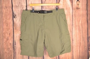 Men's Eddie Bauer Sports Flat Front Shorts Nylon Stretch Belted Size 40 - Picture 1 of 5