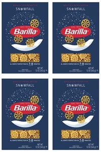 Barilla Snowfall Pasta Limited Edition 12 oz Lot of 4 Special holiday Snowflake - Picture 1 of 3