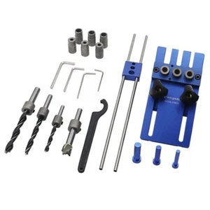Kit de plantillas de toalla de alta precisión para carpintería hágalo usted mismo localizador de perforación 3 en 1 - Imagen 1 de 6