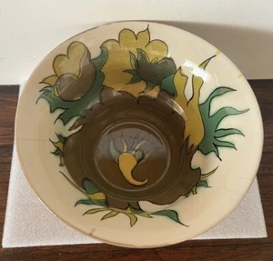Vintage Ram Arnhem Holland pottery polychrome bowl Signed And Numbered - Picture 1 of 9