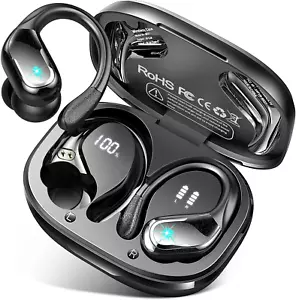 Wireless Earbud, 75Hrs Bluetooth 5.4 Headphones IP7 Waterproof for Sport, Runnin - Picture 1 of 12