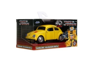 Jada 1:32 Hollywood Rides Transformers G1 VW Beetle Bumblebee 35595 Diecast Car - Picture 1 of 7