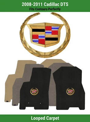 Alfombrillas delanteras Lloyd Classic Loop para Cadillac DTS '08-11 con escudo Cadillac dorado Foto 1 de 4
