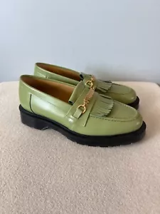 Golf le Fleur x Solovair Chain Tassel Loafers - Size US 8 - Green Leather - NEW - Picture 1 of 10
