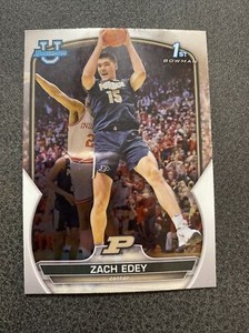2022-23 Bowman Chrome University #79 Zach Edey 1st Chrome 