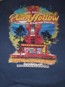 Plum Hollow Moonshine Bluegrass Festival Tshirt - Picture 1 of 3