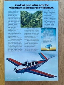 Beechcraft Bonanza V35B Beech Aircraft Original 1975 Vintage Advert Werbung - Bild 1 von 1