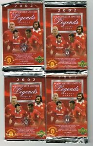 2002 Manchester United Upper Deck Legends 6 Card Pack Lot of (12) Packs