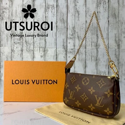 LOUIS VUITTON Mini Pochette Accessoires Monogram Pouch Authentic【Condition:SSS】 - Image 1 of 4