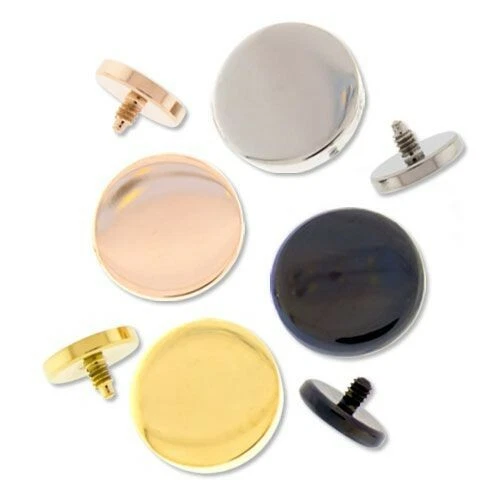 	 316L 钢 14G 金色内螺纹平底盘- 4 毫米 — 第 1/1 张图片