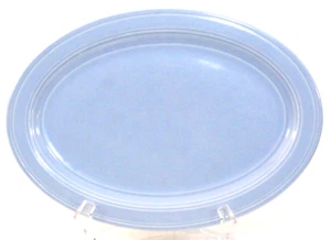 Vernonware Platter Blue Ceramic California Pottery USA Oval 12.5" USA MCM - Picture 1 of 6