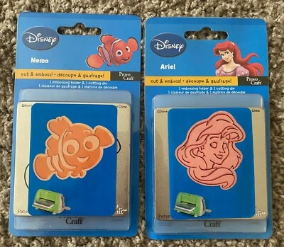 CUTTLEBUG Provo Craft DISNEY ARIEL & DISNEY NEMO CUT & EMBOSS Dies - Image 1 of 2