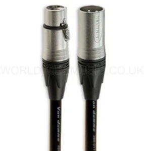 Van Damme Microphone Cable with Neutrik XLR - XLR Plugs 10 Metres long - Black - Picture 1 of 3