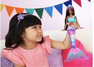 Barbie Dreamtopia Sparkle Lights bambola sirena movimento nuoto sott'acqua NUOVO - Foto 1 di 6