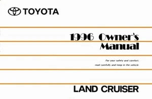 1996 Toyota Land Cruiser Owners Manual User Guide Reference Operator Book - Picture 1 of 1