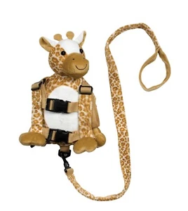 Playette 2-in-1 Travel Harness Buddy/Adjustable Strap Kids/Toddler 18m+ Giraffe - Picture 1 of 3