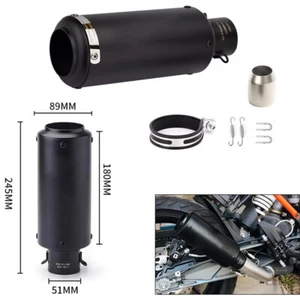 38mm-51mm Motorcycle Universal ATV Exhaust Muffler Tail Pipe DB Killer Silencer - Picture 1 of 6