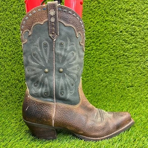 Ariat Daisy Embroidered Studded Womens Size 10 Brown Outdoor Western Boots - Picture 1 of 12