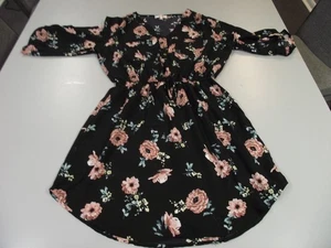 Schwarze Bluse mit Blumenmuster von Stella Tweed ~ Größe M - Bild 1 von 4