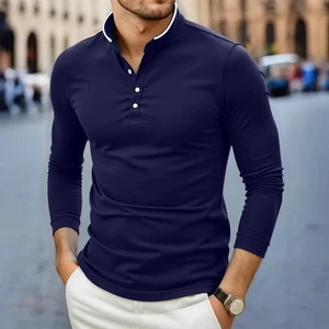 Mejores Camisas Manga Larga Hombre Casual Camisa Ropa Moda Para Hombres Cotone - Foto 1 di 16