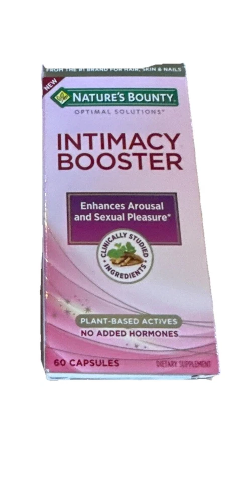 1 个自然赏金 • INTIMACY BOOSTER• 60 粒胶囊有效期至:12/25 — 第 1/1 张图片