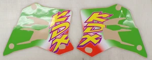 KAWASAKI KDX200 KDX220 200 220 KDX SHROUD PANELS GRAPHICS DECAL STICKER *BLEM* - Picture 1 of 5