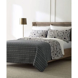 Blue Loom 3pc Full/Queen Jafari Quilt Set Tan/Black - Picture 1 of 7