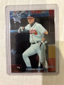 2002 Leaf Rookies & Stars #125 CHIPPER JONES Longevity 021/100 SUPER RAR!!! - Bild 1 von 2