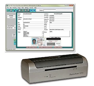 Duplex Medical Insurance Card and ID Card Scanner (w/Scan-ID LITE, for Windows) - Picture 1 of 4