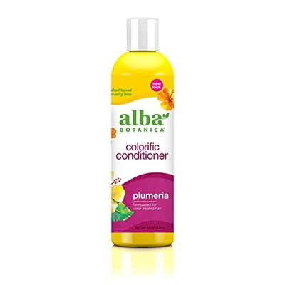 Acondicionador Alba Botanica Plumeria 12 oz hidratante protección del color natural Foto 1 de 4
