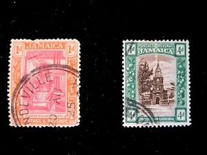 JAMAICA - SCOTT# 76,81 - USED - CAT VAL $12.00 - Picture 1 of 2