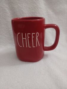 Rae Dunn Artisan Collection Cup of Cheer red Uplifting Inspirational coffee mug