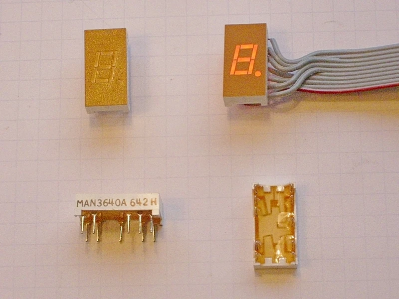 Lot afficheur 7 segments : 5 x MAN3640A - Photo 1/1
