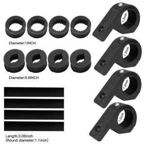 4x Horizontal LED Light Bar Mount Brackets Clamp For Roof Roll Cage Tube 1.25" - Picture 1 of 6