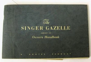 SINGER Gazelle Series III Car Owners Handbook 1959 #6600652 IB.318/2 - Picture 1 of 9