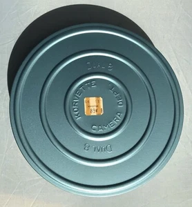 Vintage 8mm Metal Reel w/ Tin 400ft 1940 NPC Korvette Camera Dept - Picture 1 of 5