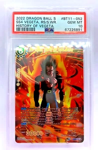 DBS SS4 "VEGETA" Super Saiyan 4 #BT11-052 SR PSA 10 Dragon Ball Super Warrior - Picture 1 of 3