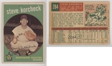 1959 Topps Steve Korcheck (White Back) #284.2