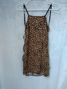 Urban Outfitters Women's Summer Backless Leopard Animal Print Top Shirt Size S - Picture 1 of 8