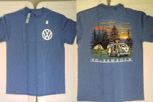 Volkswagen Bus VW Sunset Camping Officially Licensed T-Shirt - Picture 1 of 5
