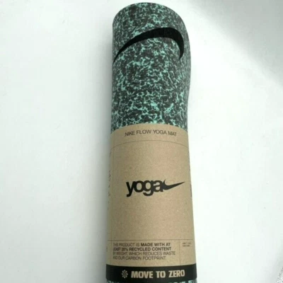 Tapete de ioga Nike Flow 4 mm verde cinza novo em folha - Imagem 1 de 4