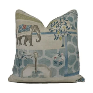 Sanderson - Sultans Garden - Ruby / Teal  - Cushion Cover Throw Pillow - Picture 1 of 4