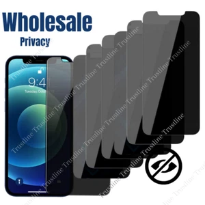 Wholesale Privacy Tempered Screen Protector Anti-Spy For iPhone 14/13/12/11/XR/X - Picture 1 of 18