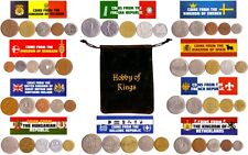 50 OLD COINS FROM 10 DIFFERENT COUNTRIES IN EUROPE. COLLECTIBLE COINS FOR GIFTS